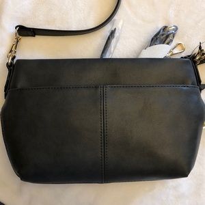 I•N•C | Crossbody bag dark grey leather 🌚